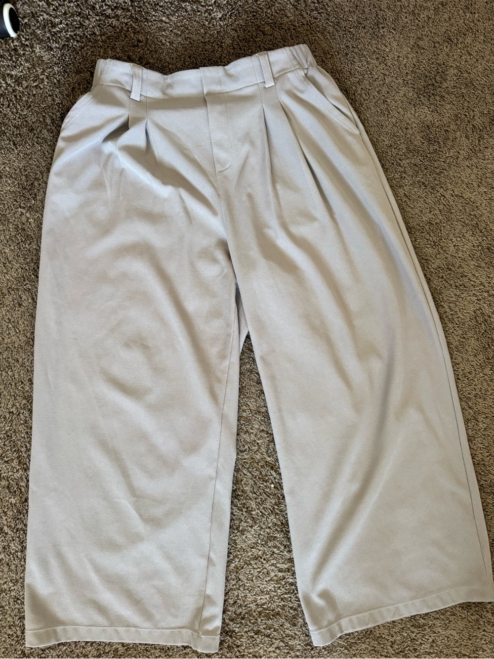 Halara Wide Leg Pleated Women's Pants in Light gray